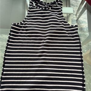 Lululemon size 6 Black and White Striped Tank Top
